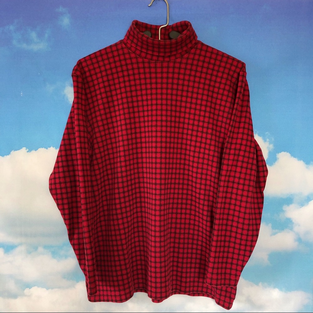 *sold* Vintage plaid turtleneck